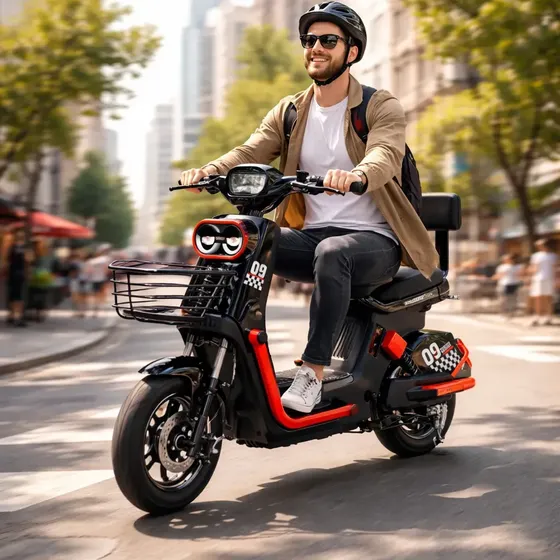 Bicicleta Elétrica Gts 800w Sport Max Estilo Scooter 48v Preto