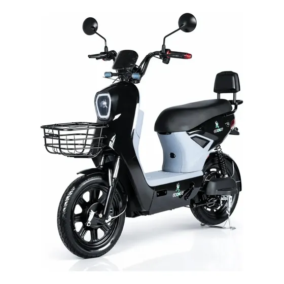 Bicicleta Elétrica 1000w Aro 16 Litio 20a 60v 50km Sem Cnh Preto