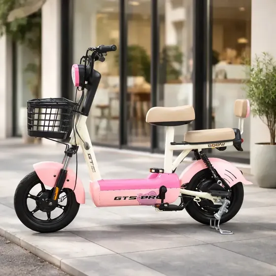 Bicicleta Elétrica Gts Super Power 500 12v Rosa-claro