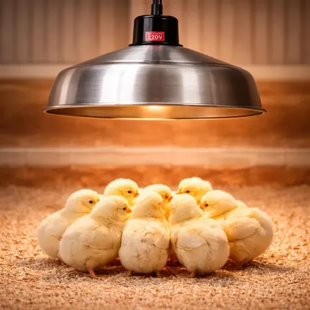 Campânula Resistência Aquecedora De Pintinho Inox Blindada Cor Alumínio