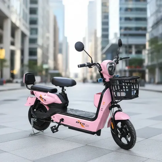 Bicicleta Elétrica Gts Super Power 500 12v - Sem Cnh Rosa