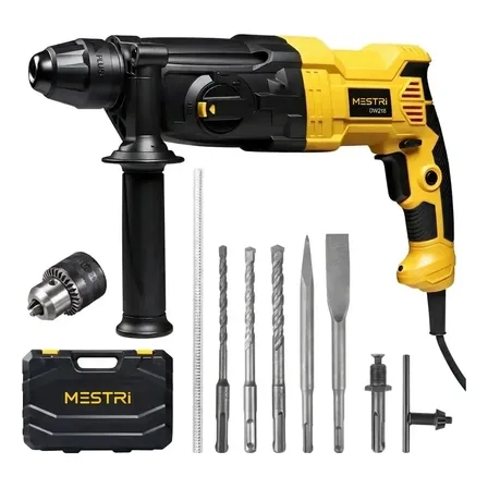 Martelete Perfurador Rompedor Professional Sds Rotativo Furadeira Martelo 3 Em 1 Rompedor Com 3 Modos Profissional Com Acessorios Mestri 220v