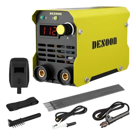 Máquina De Solda Inversora 120a Real Profissional 220v Mma Portátil Soldadora Igbt Com Eletrodo E Máscara De Solda Desoon