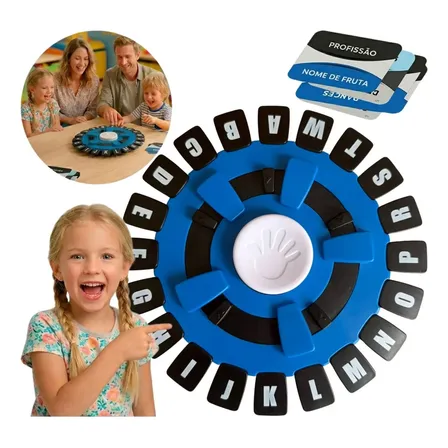 Jogo De Palavras Tapple Stop Adedonha Brinquedo Educativo Tabuleiro Divertido Para Todas As Idades Com Temporizador Criança Família Amigos Português Letras Teclas Cartas Presente Escola Interativo
