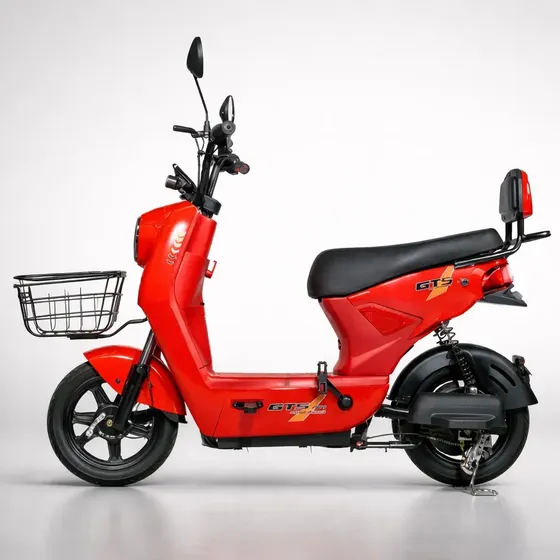 Bicicleta Elétrica Gts Sle Super Power 500w 12v - Sem Cnh Verm. - Sle 500w C/ Velocímetro