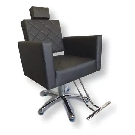 Cadeira Para Salão De Beleza E Barbearia Promoção Cor Preta