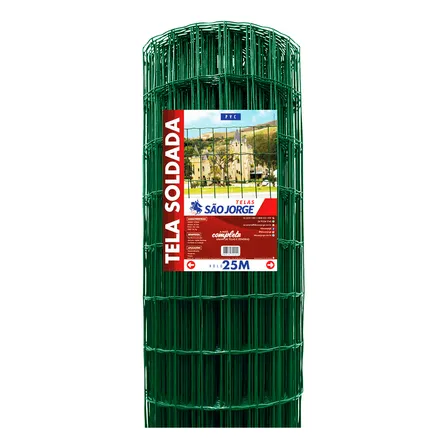 Tela Soldada Fio 2mm 05x10 Pvc 25x1,50 São Jorge
