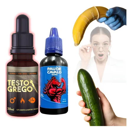 Desempenho Total Na Cama Hotgotas Pau De Cavalo/ Testo Grego