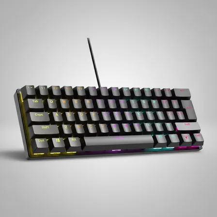 Teclado Gamer Mecanico 60% Rgb Anti Ghosting Switch Blue Fps