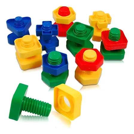 Brinquedo Educativo Encaixe Parafuso Rosca Infantil.