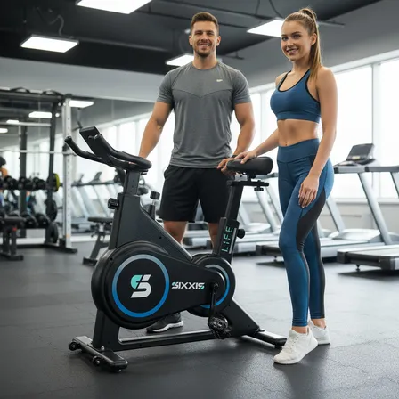 Bicicleta Ergométrica Spinning Sixxis Bluetooth Smart 16kg