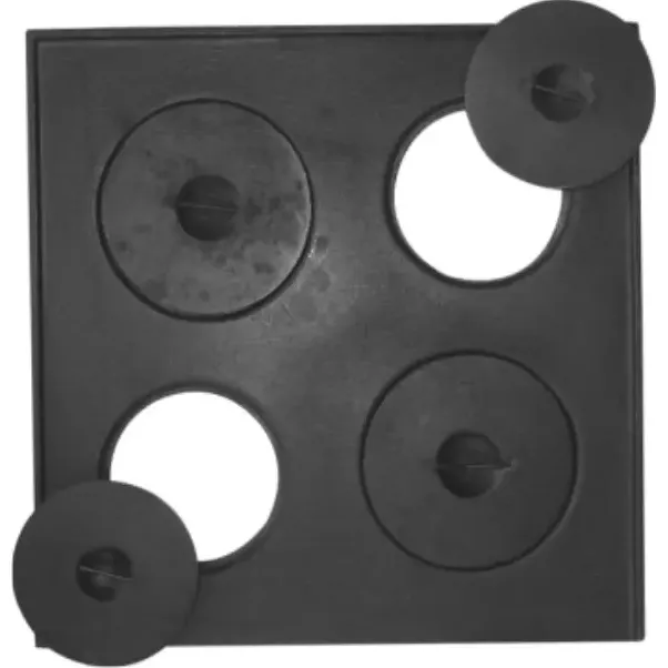 Chapa Fogao A Lenha Quadrada 46x46