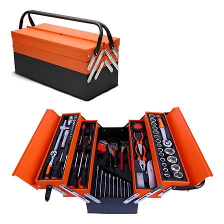 Caixa Sanfonada De Ferramentas Com 85 Peças - Cromo Vanádio