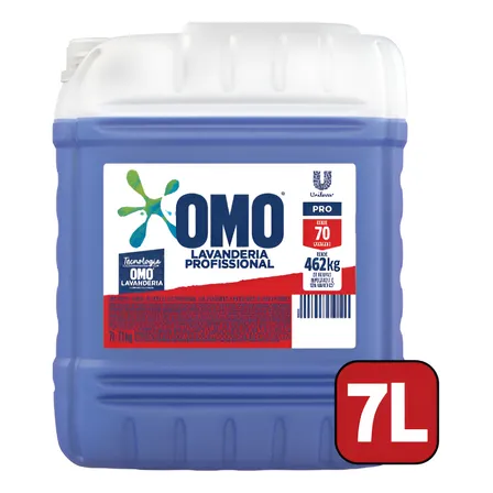 Lava Roupas Omo Sabão Liquido Lavagem Perfeita 7l