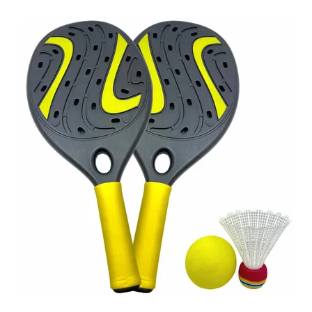 Raquetes Frescobol Tênis Kit Brinquedo Infantil Bola Peteca