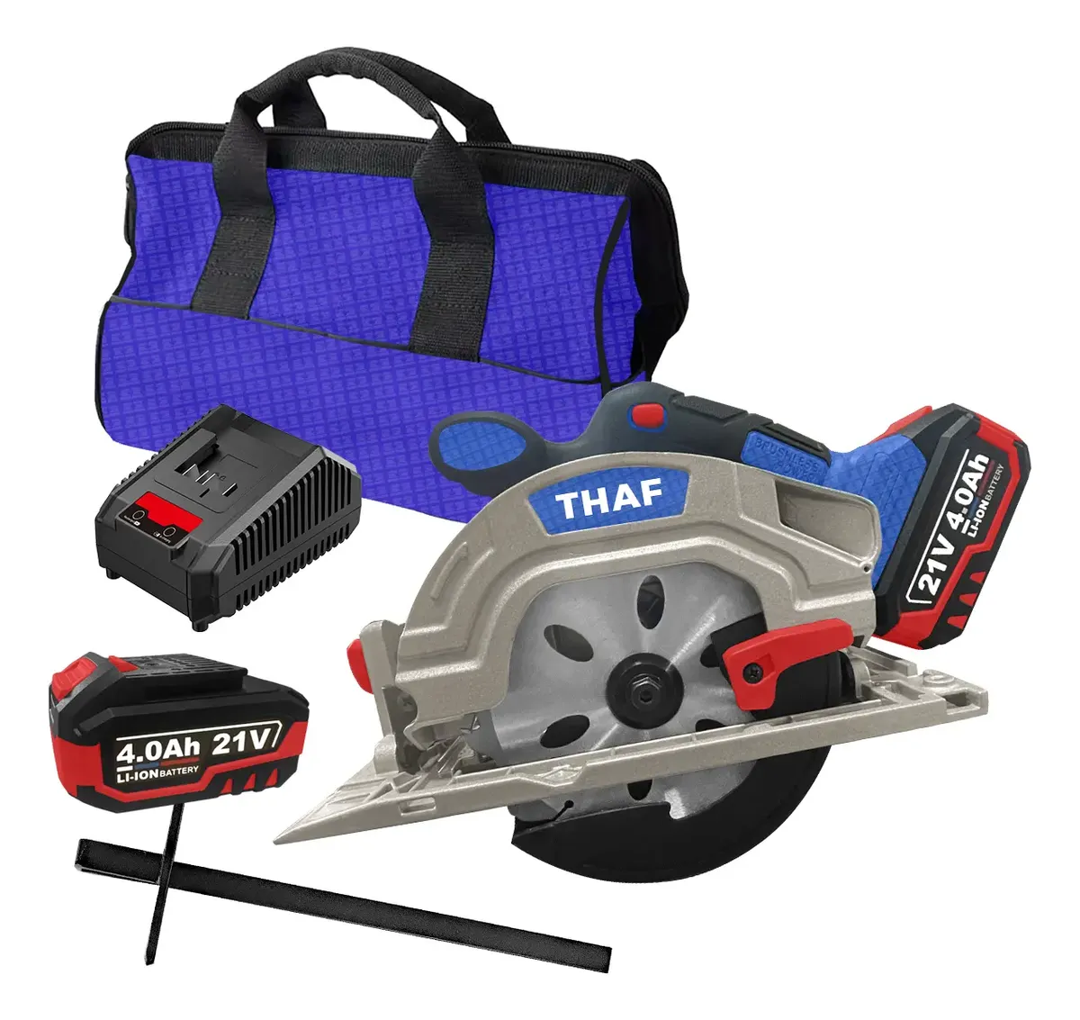 Serra Circular Thaf 21v 165mm Brushless Kit 2 Baterias 4ah