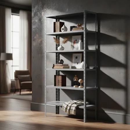 Estante Armário De Aço Galvanizada 6 Bandejas 90cm