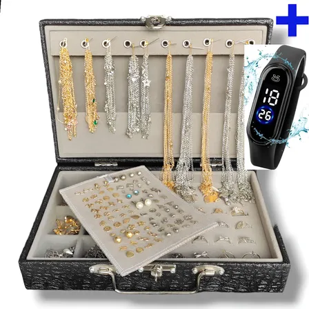 Kit Semi Joias 25 Pçs Folheados Ouro E Prata Atacado Revenda