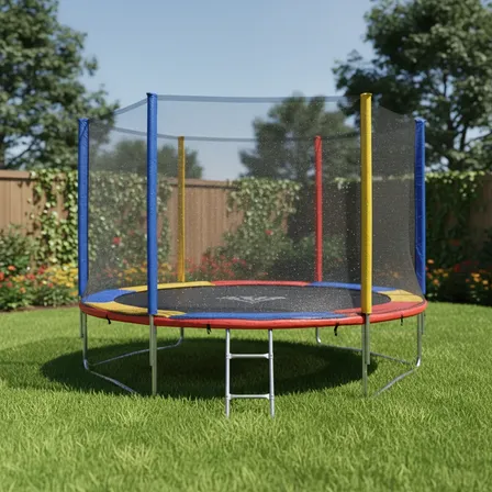 Cama Elástica Pula Pula 3,05m Lona Black C/ Rede De Proteção