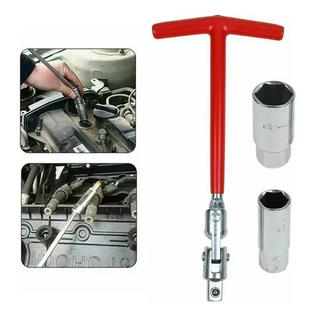 Chave De Vela T Com 2 Encaixes 16mm / 21mm Articulada