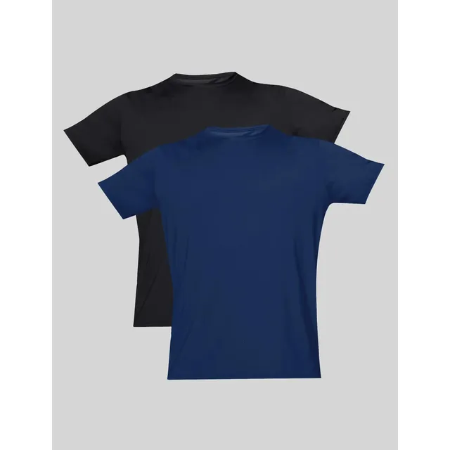 Kit 2 Camisetas Raglan Manga Curta Masculina Mash Pt00/az08 Lisa M