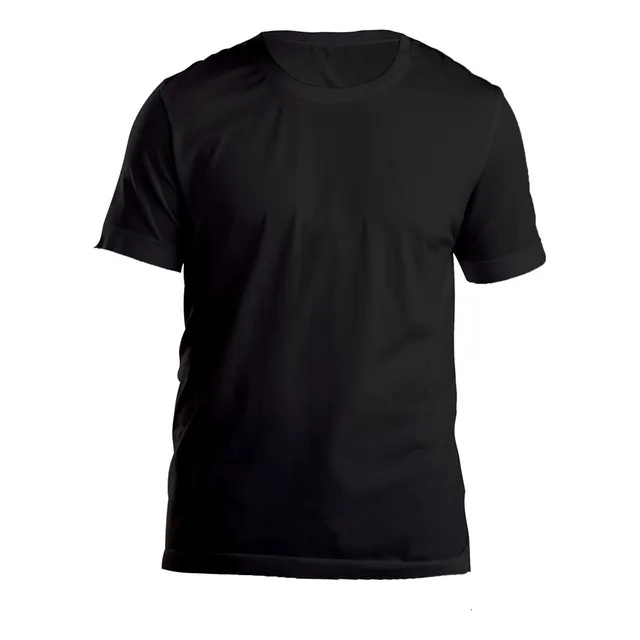 Camiseta Masculina Tech Sem Costura Preta Delrio