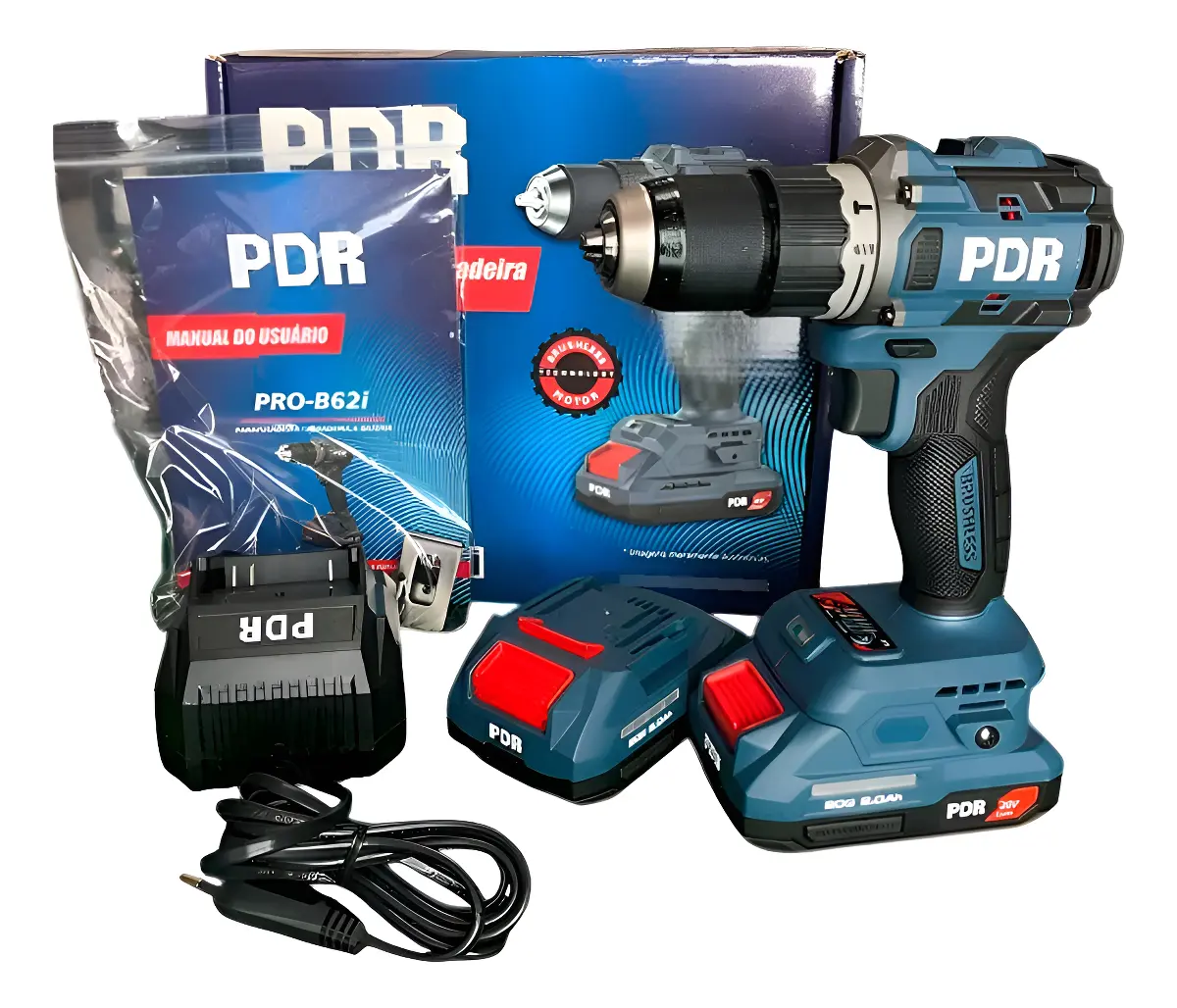 Furadeira Parafusadeira Impacto Brushless 21v Pdr