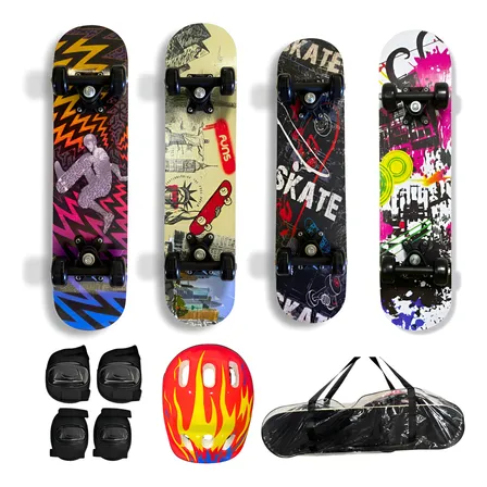 Skate Infantil Criança Menino Menina Completo Kit Proteção