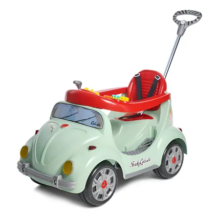 Carrinho Passeio Infantil Verde Vintage Calesita Fouks Fusca