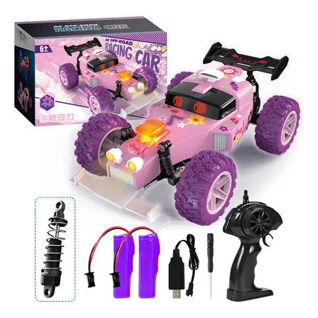 1:18 Cor De Rosa Off-road 2.4g Carro De Controle Remoto