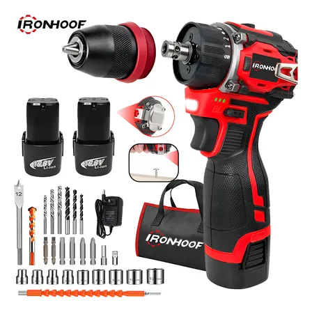 Parafusadeira Furadeira Portátil Brushless 16.8v 2 Baterias