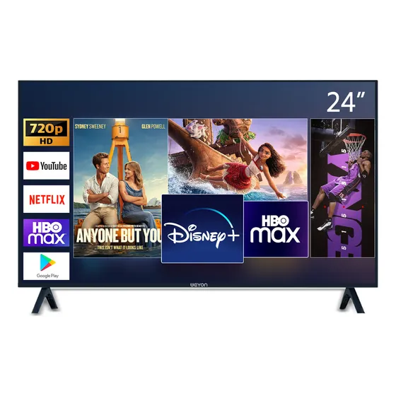 Smart Tv 24 Led Hd Weyon Android Tv Hdmi Usb Wifi 100/240v