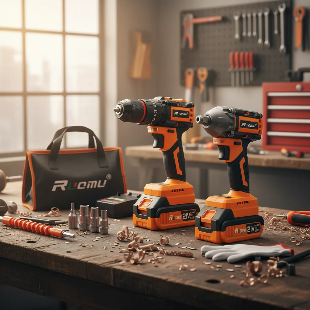 Kit 2 Furadeira E Parafusadeira Chave De Impacto Brushless