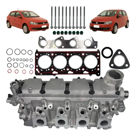 Cabeçote Completo Montado Eixo Aj Fox Gol Voyage 1.0 Ea111