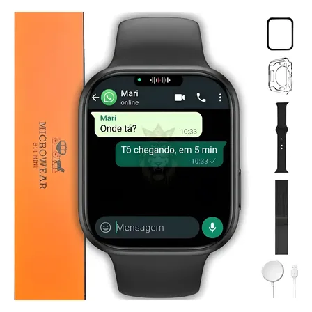 Relógio Smartwatch S11 Mini Serie 11 Whatsapp Gps Nfc 2026