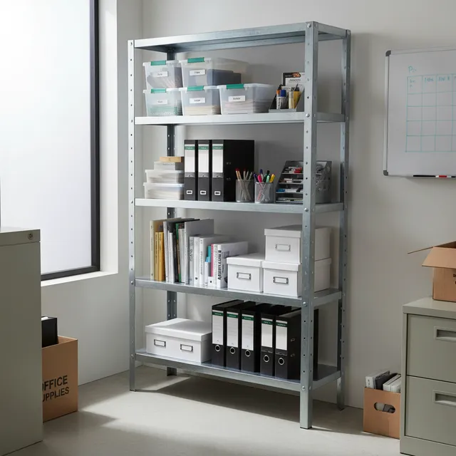 Estante Prateleira Armário De Aço Galvanizada 5bandejas 90cm Prateado