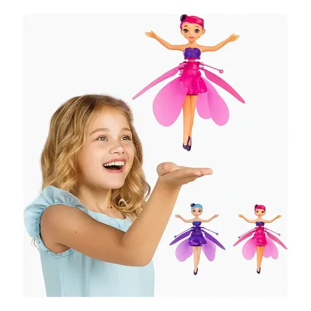 Boneca Fada Voadora Fadinha Magica Voadora Sensor