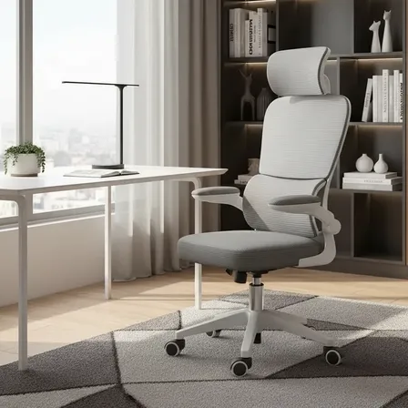 Cadeira Escritório Ergonômica G500: Suporte Lombar Ajustável