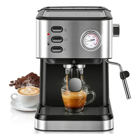Cafeteira Espresso 20 Bar C/ Removível 1,8 L + Bico De Vapor