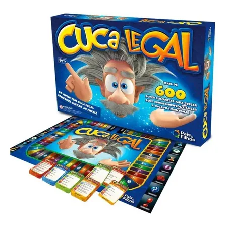 Jogo De Tabuleiro Cuca Legal Pais & Filhos + 600 Perguntas