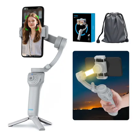 Gimbal Estabilizador Com 3 Eixos Celular Tokqi M01 Portátil