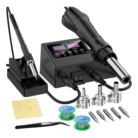 2 Em 1 Estacao De Solda Ferro Pistola De Solda Retrabalho