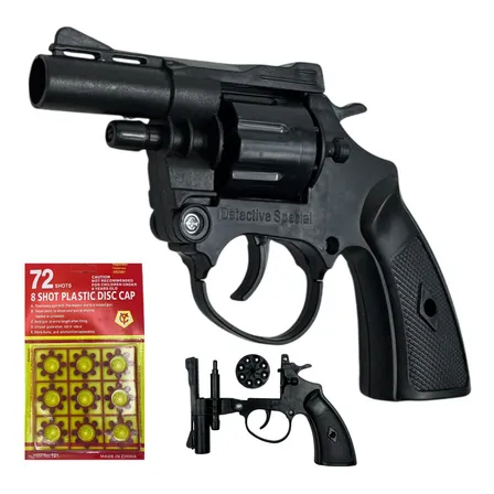 Arma Revolver De Espoleta Rambo Gira Tambor 72 Shot Arminha