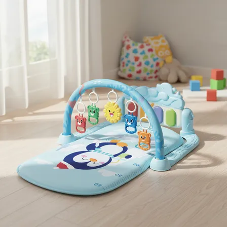 Tapete Infantil Educativo Musical Interativo Pinguim Estimul