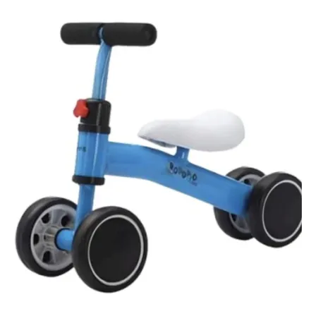 Bicicleta Equilíbrio Infantil Quatro Rodas Sem Pedal