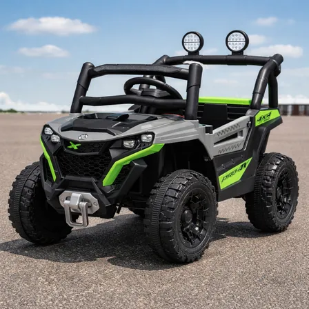 Carro Jipe Elétrico Infantil Controle Remoto Pedal Sons