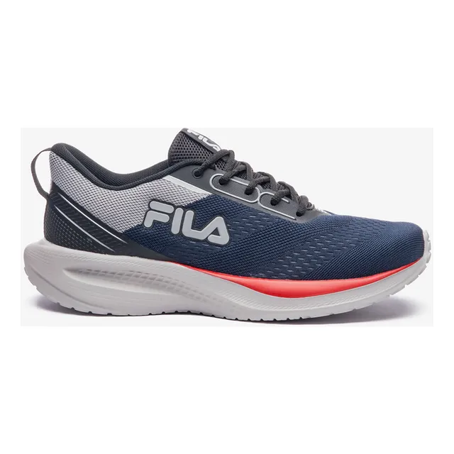 Tênis Fila Masculino Rise Up Esportivo Treino Original Marinho/prata Lisa 40