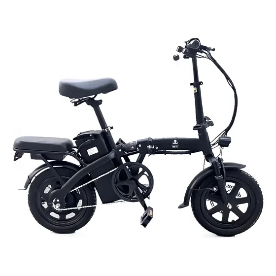 Bicicleta Elétrica Bike Dobrável 350w Bateria 48v Ate 32km