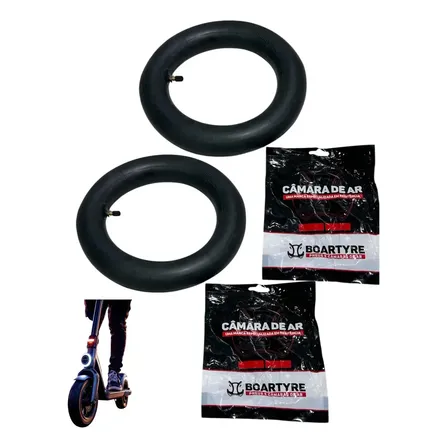 2 Camaras De Ar Patinete Eletrico 10x2.(10 Pol.)valvula Reta