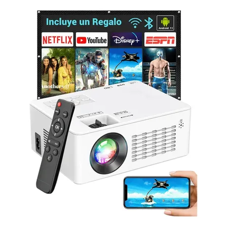 Projetor Profissional Android 4k Portátil 5g Wifi Full Hd